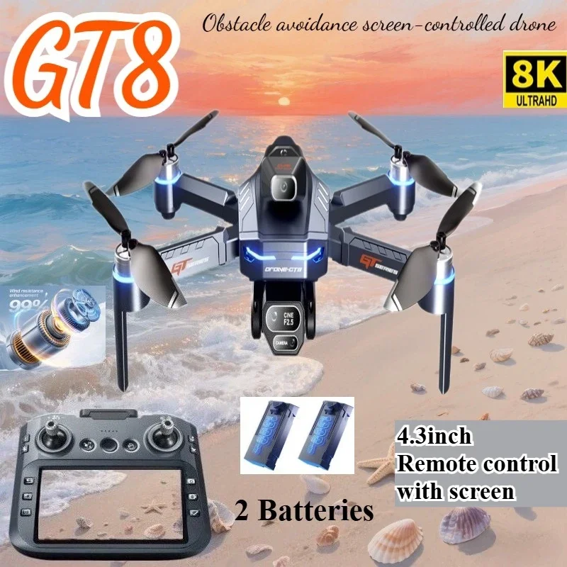 Drone E88Pro Rc 4K - Drone 4K HD GT8 Camera Obstacle
