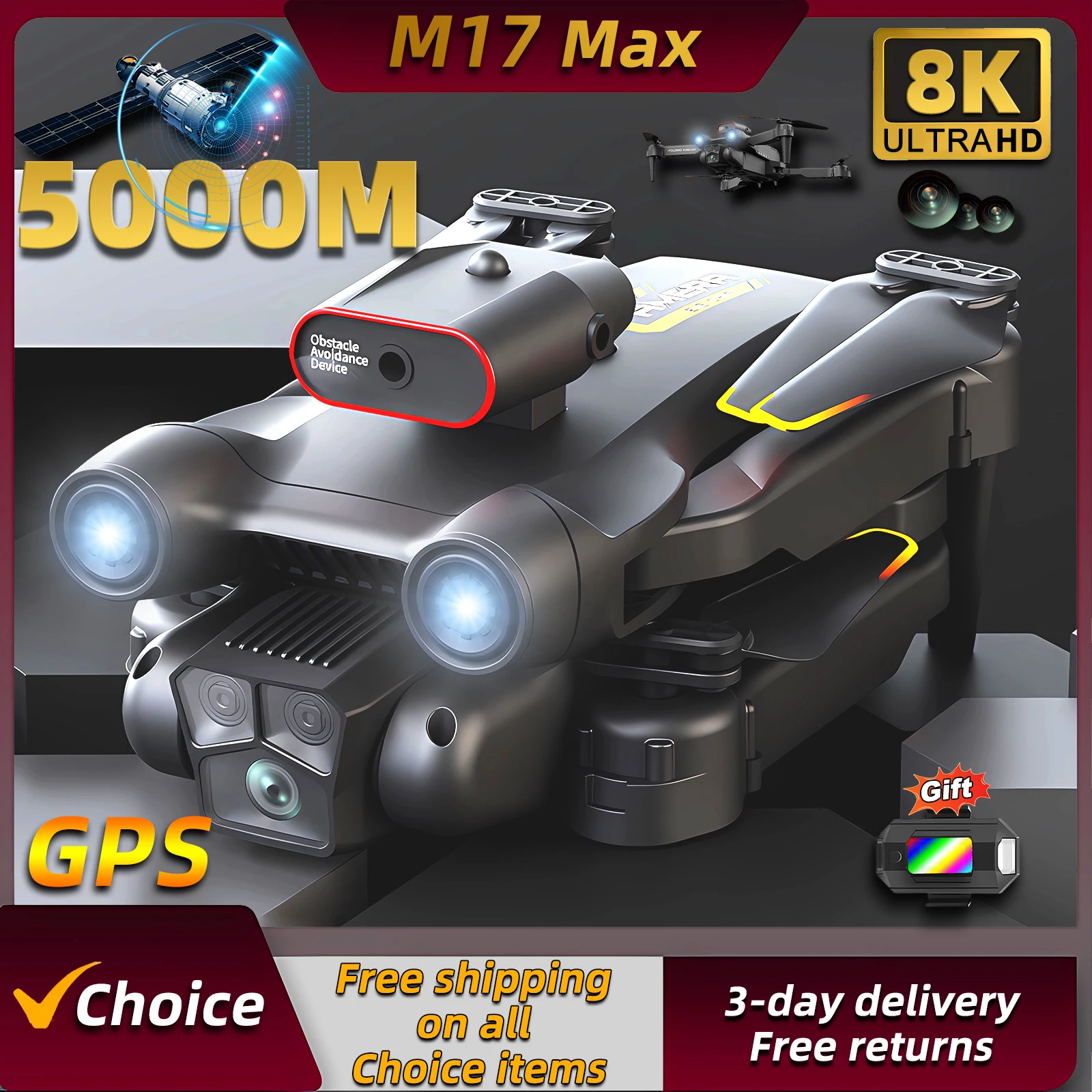 Drone E88Pro Rc 4K - New M17 Max Drone 8K Professinal