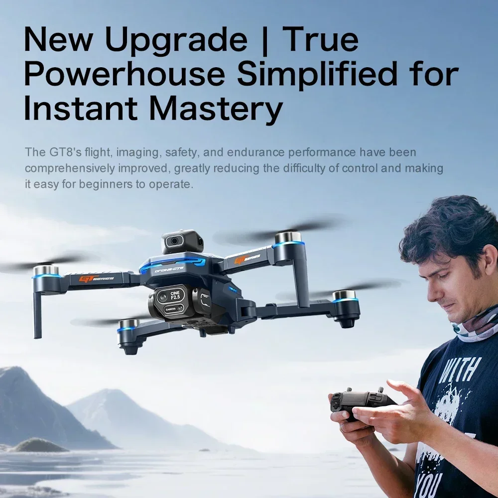 Drone 4K HD GT8 Camera Obstacl - Drone E88Pro Rc 4K recension och pris
