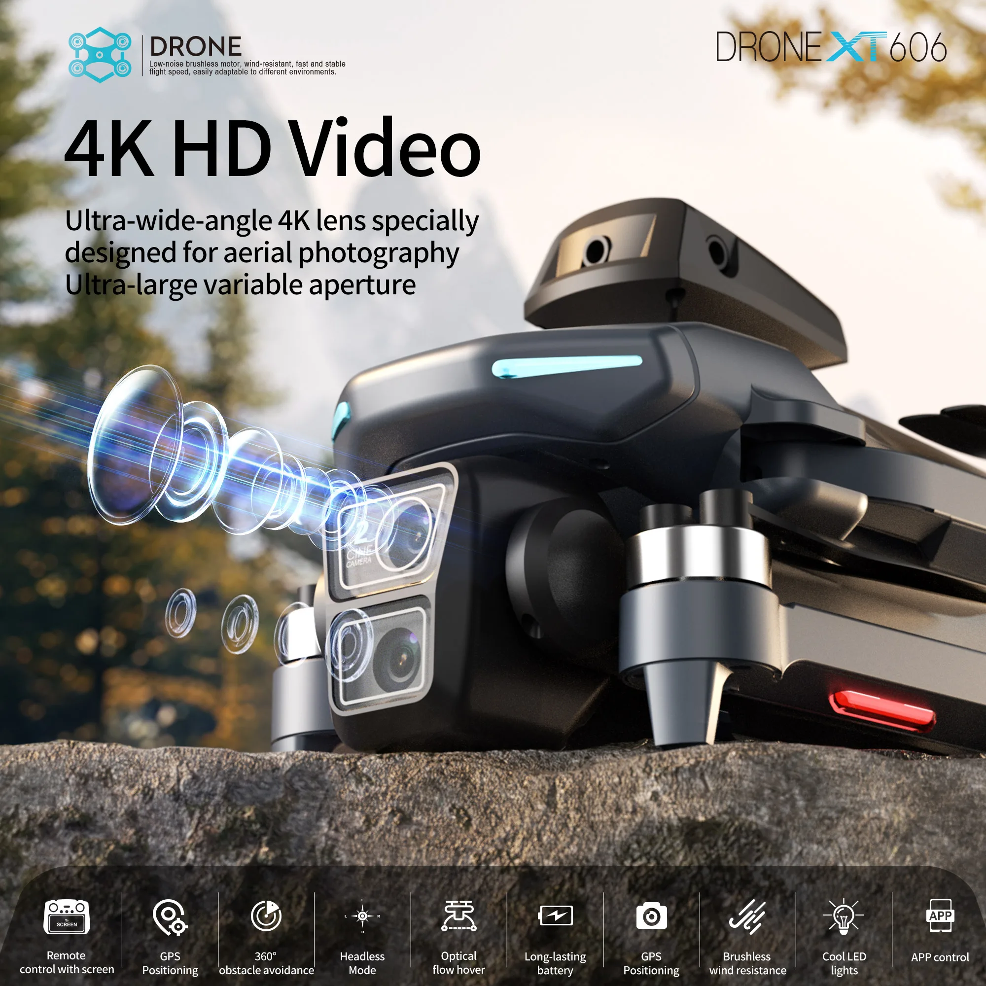 Original XT606 Drone Professio - Drone E88Pro Rc 4K recension och pris