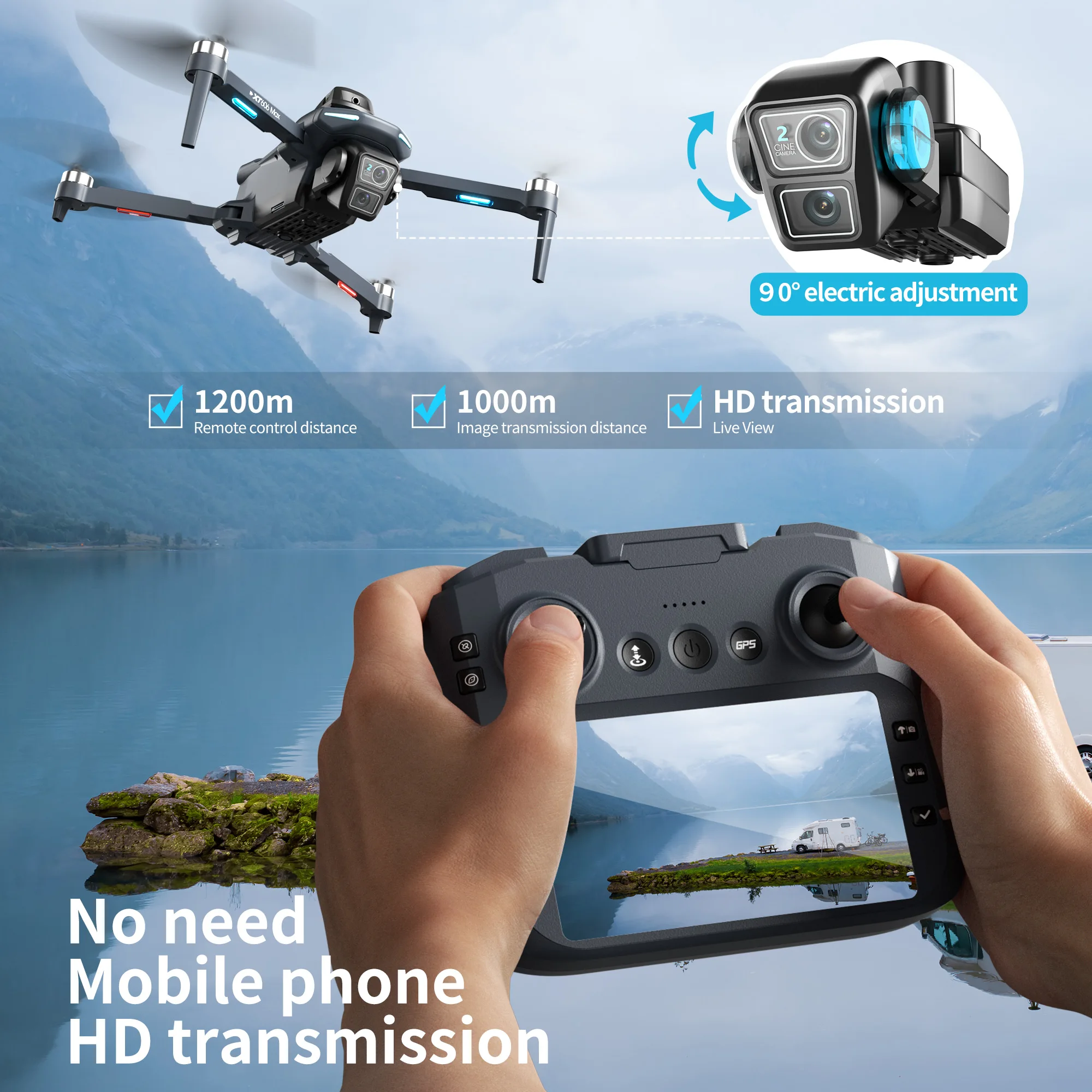 Original XT606 Drone Professio - Drone E88Pro Rc 4K recension och pris