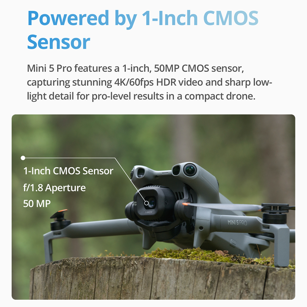 DJI Mini 5 Pro Fly Combo Drone - Fpv Camera Cmos recension och pris