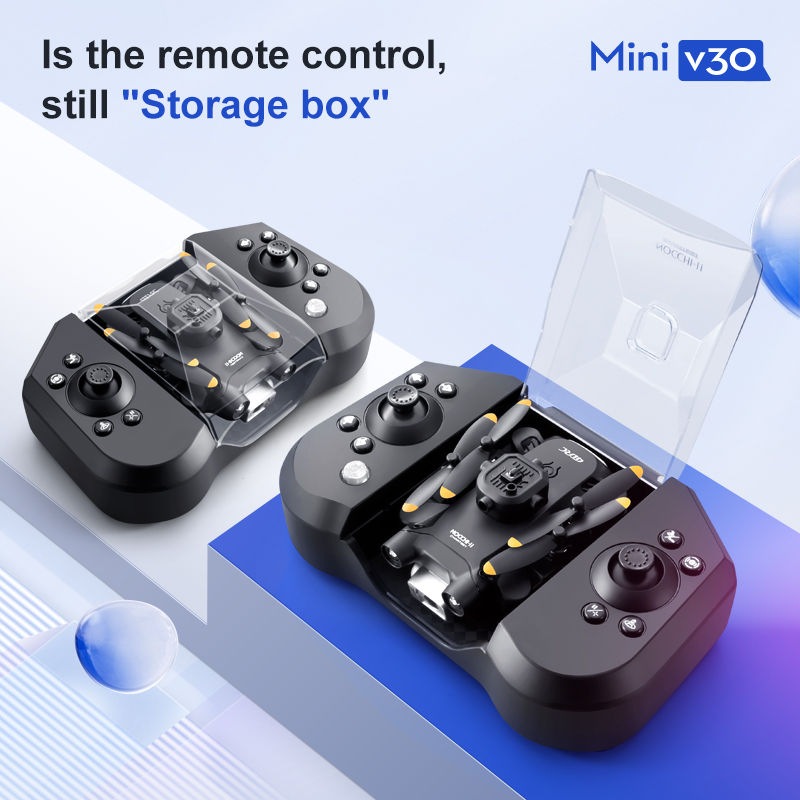 Mini V30 WiFi FPV Drone With 4 - Drone Rc Holder recension och pris