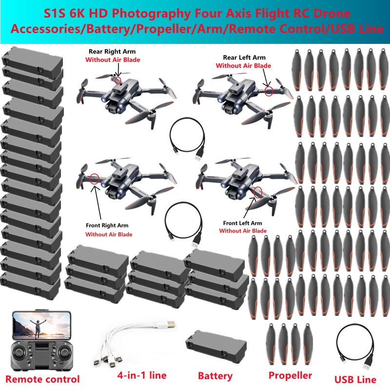 S1S 6K HD Photography Four Axi - Drone Rc S1S recension och pris