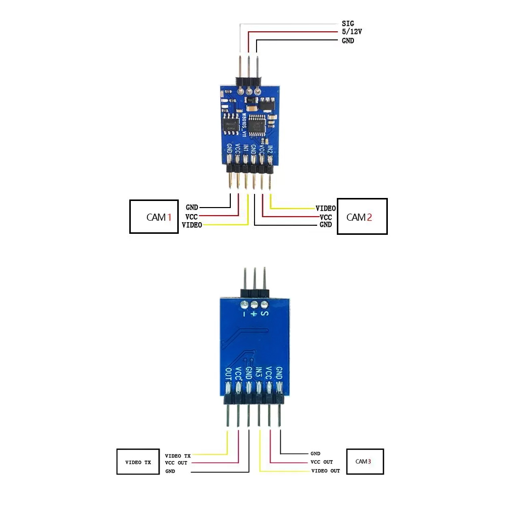 5.8G 3 Channel Video Switcher  - Rc Motor Drone recension och pris