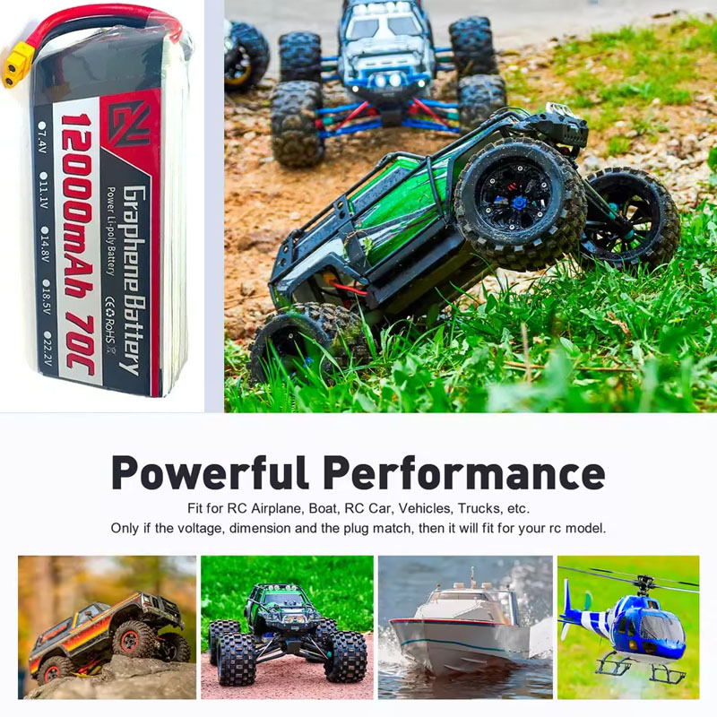 12000mAh 6S 22.2V 70C RC Lipo  - Drone Rc Game recension och pris
