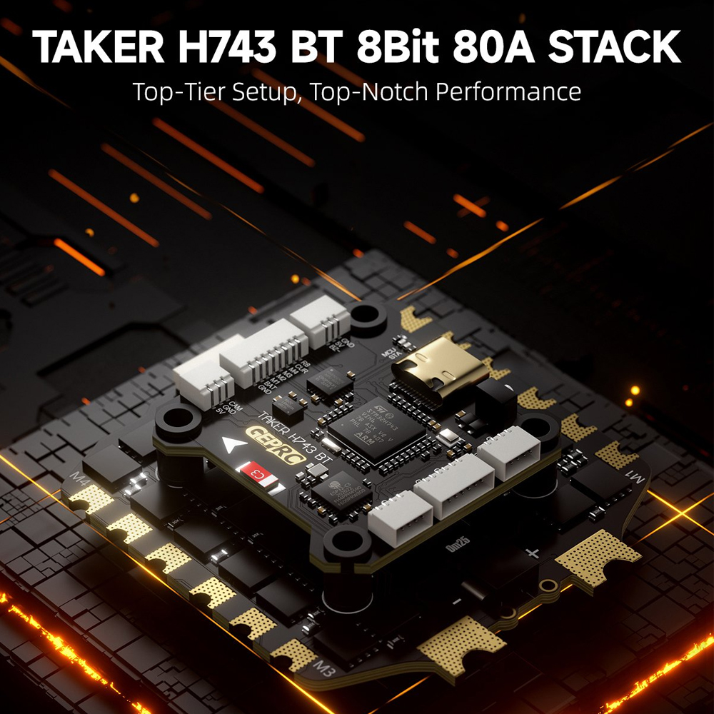 GEPRC TAKER H743 BT 8Bit 80A S - Drone Tech Rc recension och pris