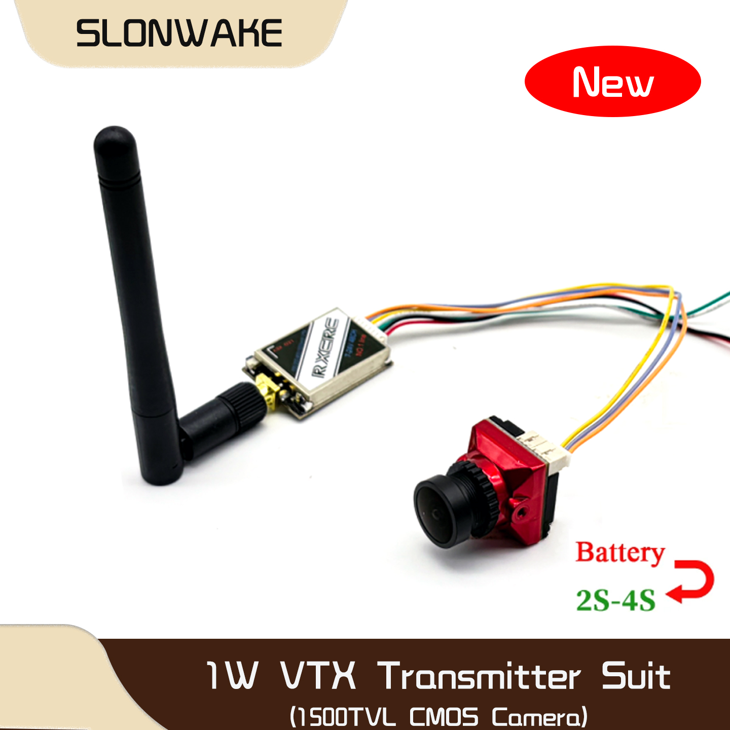 SLONWAKE  5.8G 48CH 1W VTX 100 - Fpv Camera Cmos recension och pris