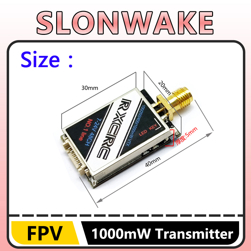 SLONWAKE  5.8G 48CH 1W VTX 100 - Fpv Camera Cmos recension och pris