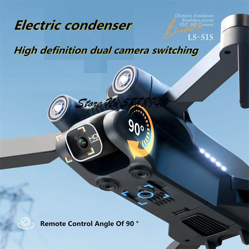 6K Optical Flow Brushless Fold - Drone Rc S1S recension och pris