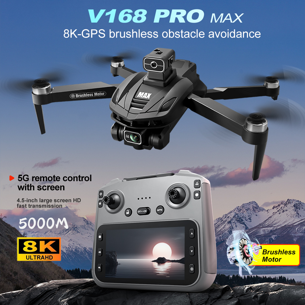 V168 PRO Max GPS Drone 8K Prof - Dron Rc Quadcopter recension och pris