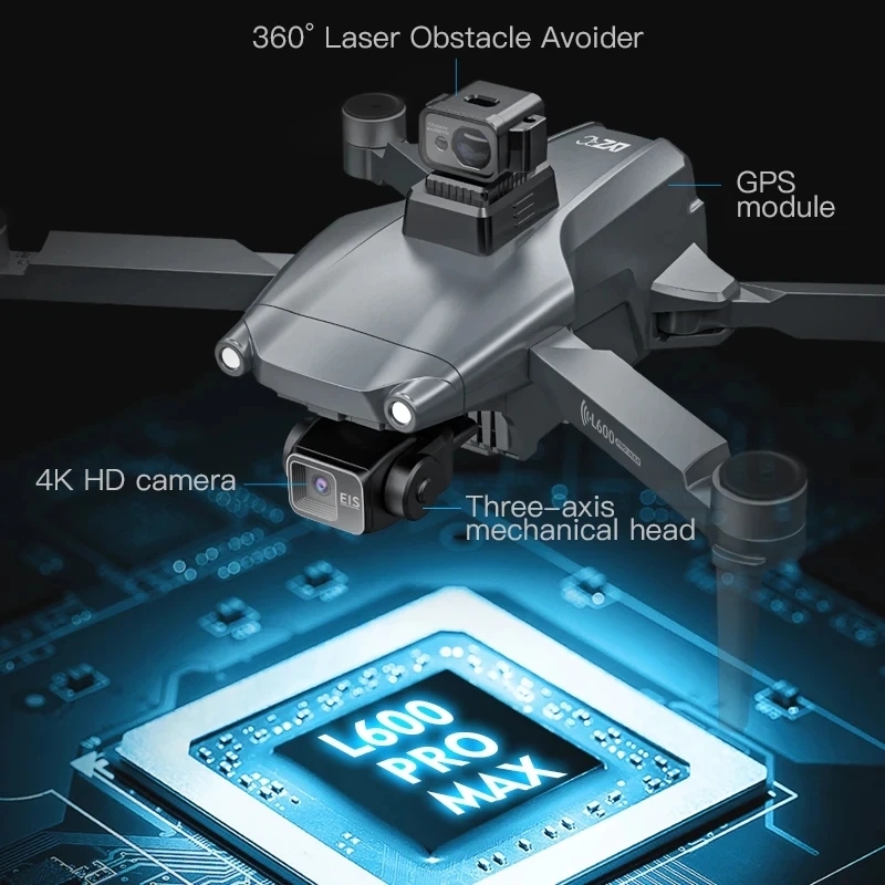 L600 PRO MAX GPS Drone Profess - Dron Rc Quadcopter recension och pris