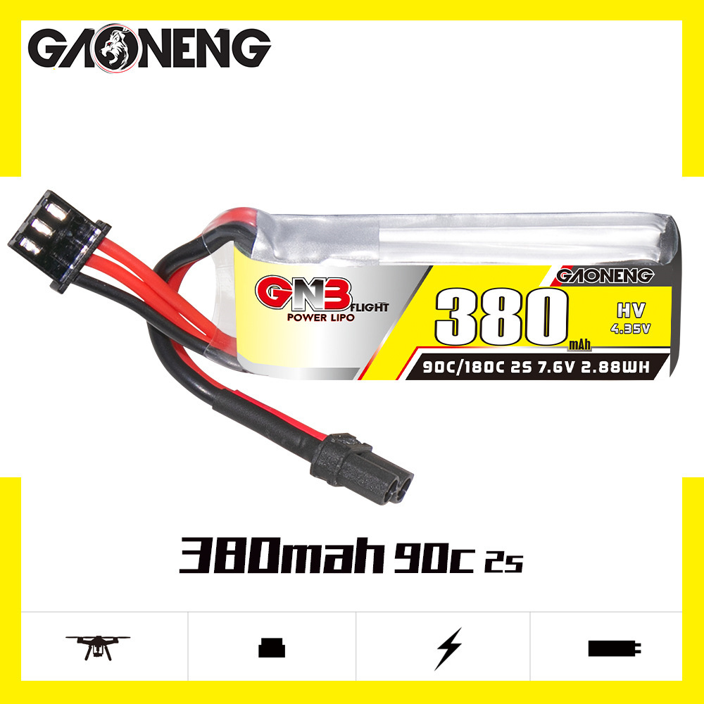 GNB 2S 7.6V 380mAh 90C/180C Li - Drone Rc Race recension och pris