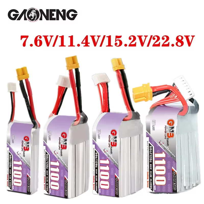 GNB 1100mAh 2S 3S 4S 6S 60C/12 - Drone Rc Race recension och pris