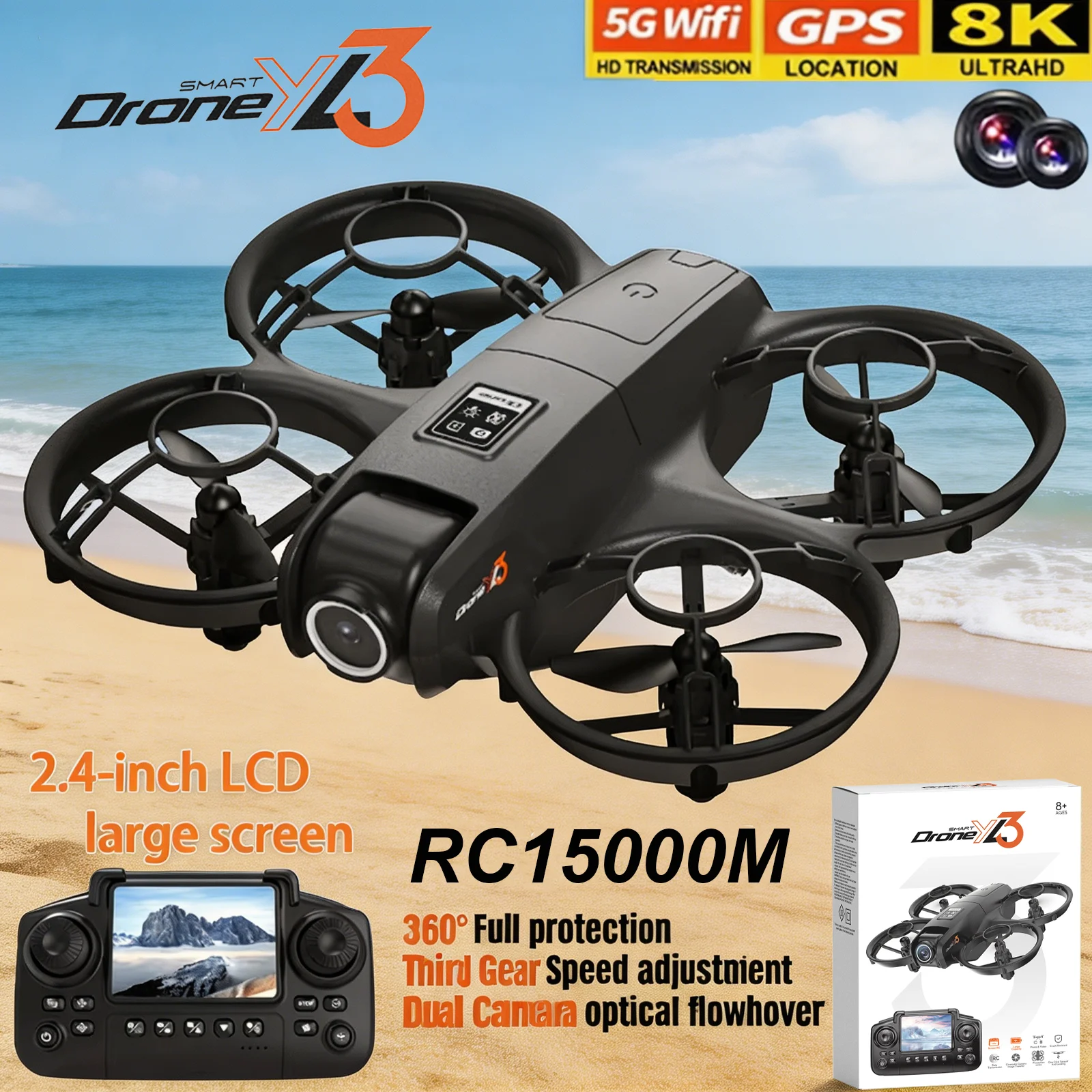 New YL3 RC Drone 8K 1080P Wide - Drone Udi Rc recension och pris