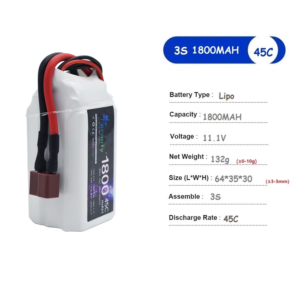 11.1V LiPo Battery 3S 1500mah  - Drone Rc Race recension och pris