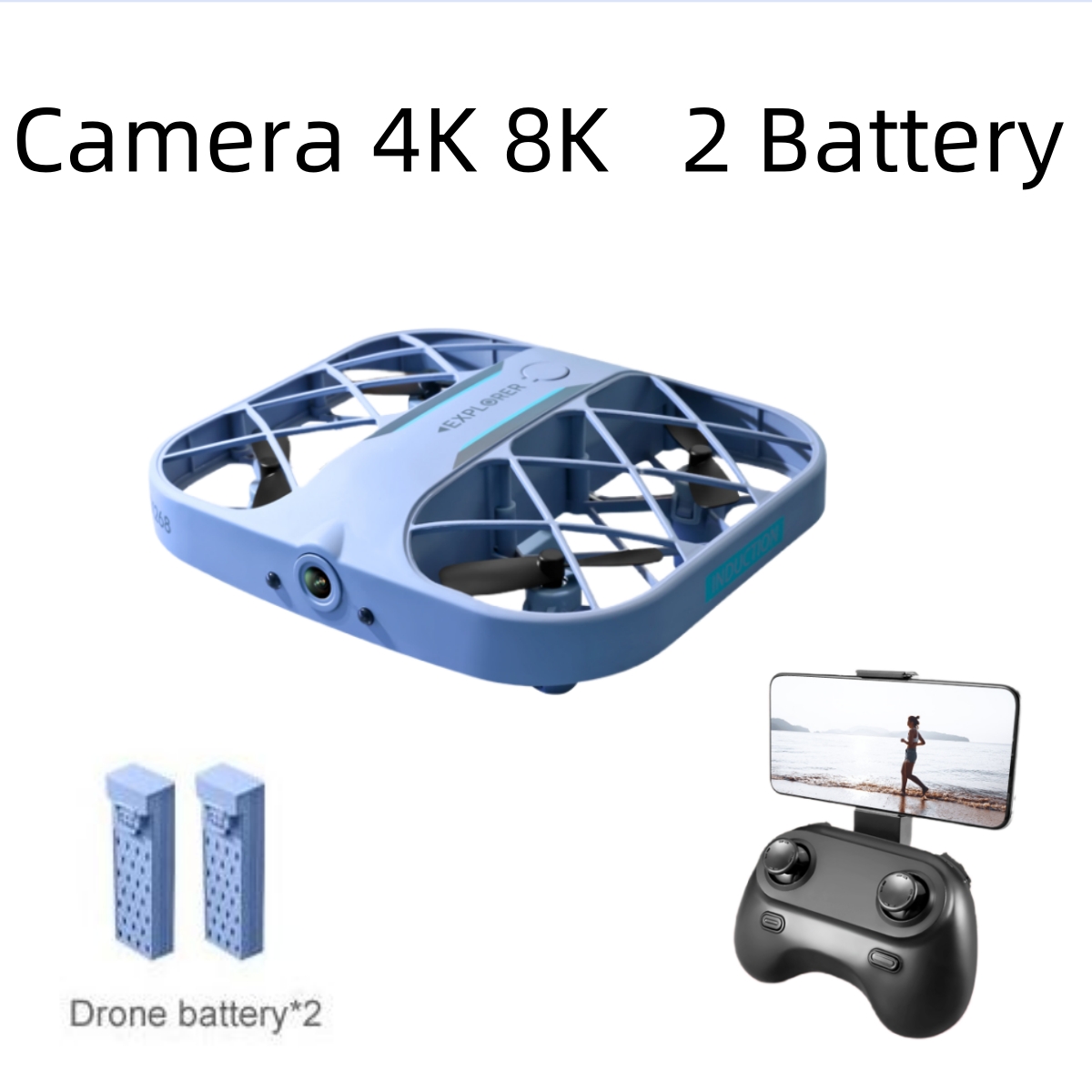 JJRC H107 FPV RC Drone with 2  - Dron Rc Quadcopter recension och pris